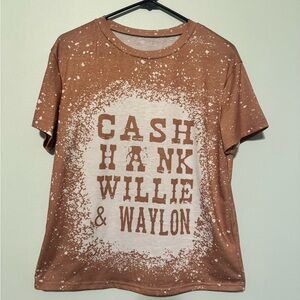Brown Graphic Women's Top